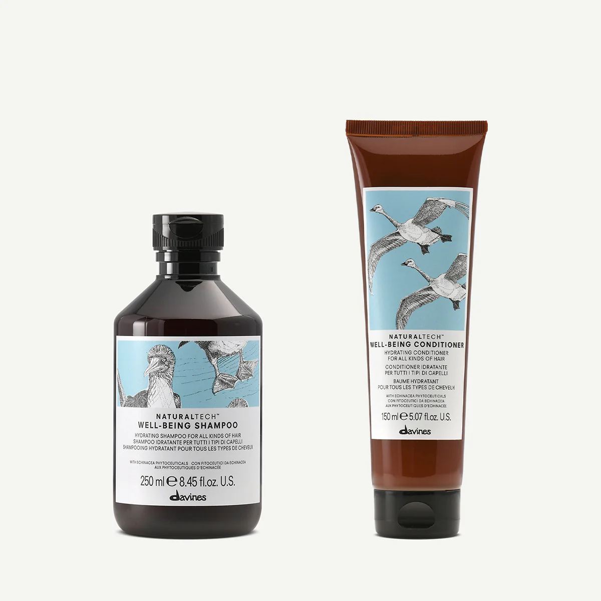 Увлажняющий кондиционер для здоровья волос - Davines Naturaltech Well Being Conditioner