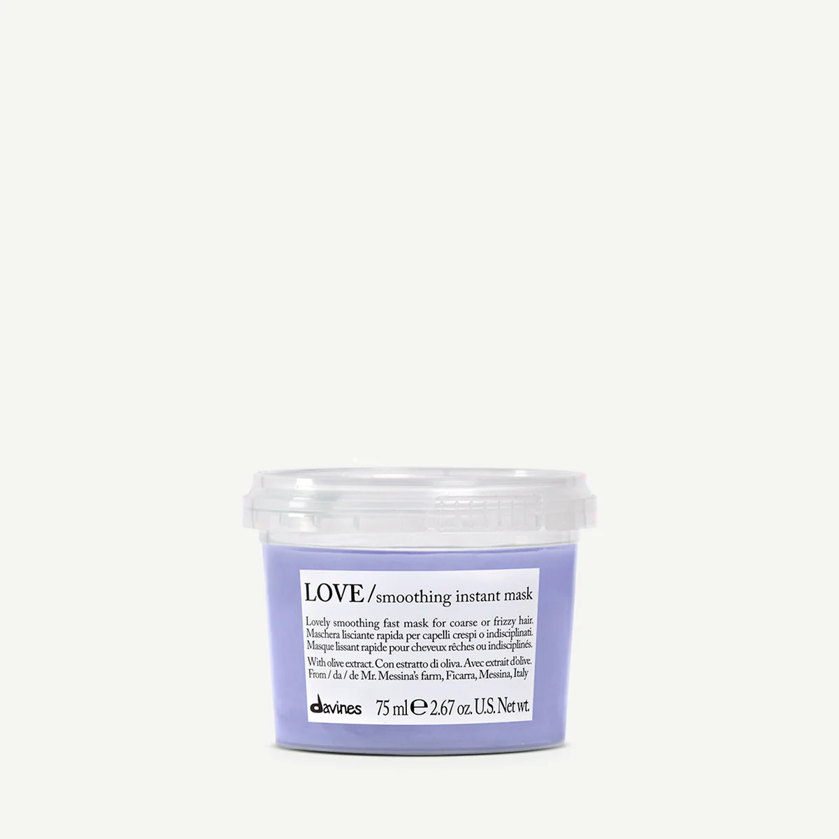 Маска для разглаживания завитка - Davines Essential Haircare Love Smoothing Instant Mask 