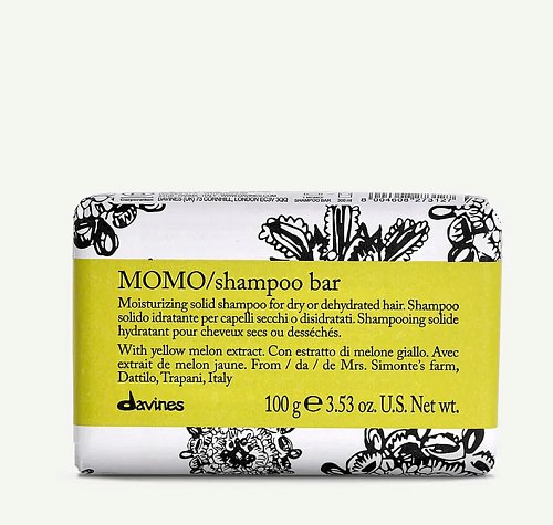 Твёрдый шампунь для деликатного очищения волос - Davines Momo Shampoo Bar