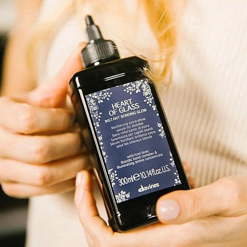 Мгновенная сыворотка-бондинг для светлых волос - Davines Heart Of Glass Instant Bonding Glow