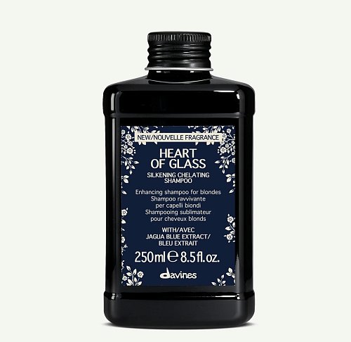 Шампунь для сияния блонд - Davines Heart Of Glass Silkening Shampoo